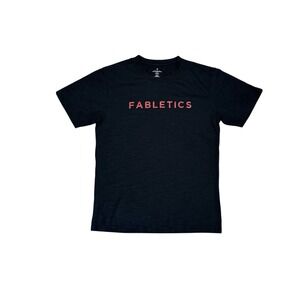 Fabletics The Front Row Graphic Logo T-Shirt Men's Size M 85%Polyester15%Cotton
